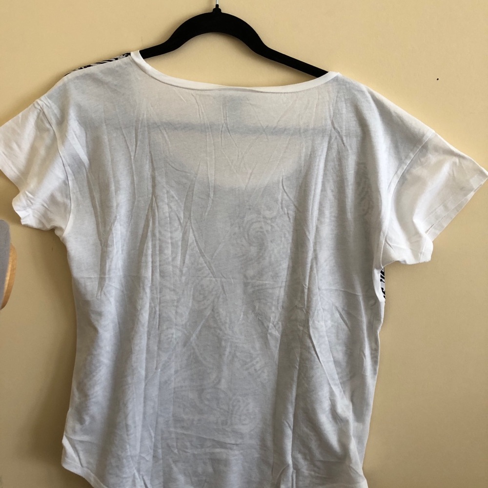 NWOT Ann Taylor Paisley Short Sleeve Tee - Picture 5 of 5